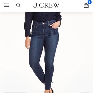 JCrew Curvy Toothpick Skinny Jeans- size 32